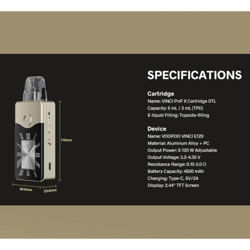 Voopoo Vinci E120 Pod System Kit