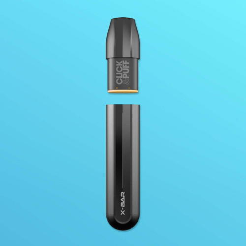 X-BAR Click & Puff 500mAh Prefilled Pod System Mod Schwarz