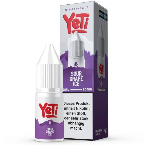 Produktbild YeTi Summit Sour Grape Ice NicSalt Liquid 1