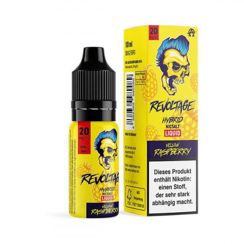 Produktbild Yellow Raspberry 10ml Hybrid NicSalt Liquid by Revoltage 1