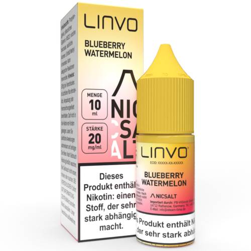 Produktbild Linvo Blueberry Watermelon NicSalt Liquid 1