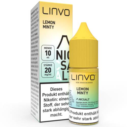 Produktbild Linvo Lemon Minty NicSalt Liquid 1
