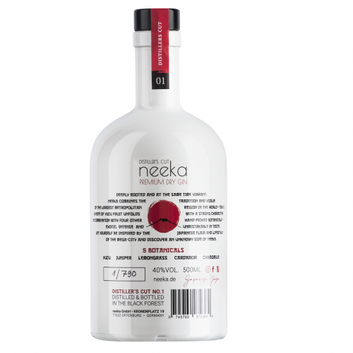 neeka TOKYO Distillers Cut No. 01 Premium Dry Gin 40% - 500ml