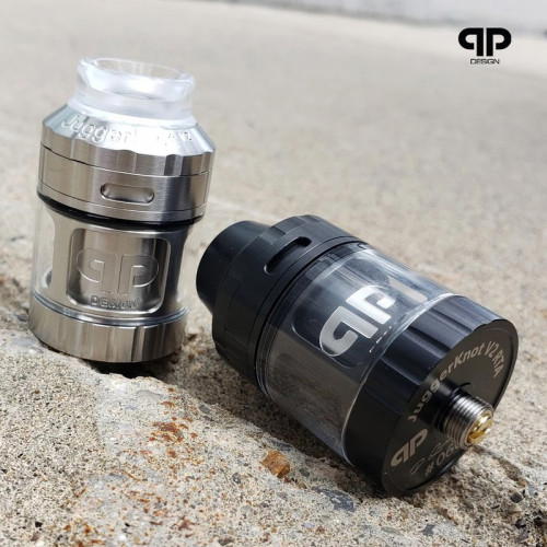 QP Design Juggerknot V2 5,5ml RTA Verdampfer Silber