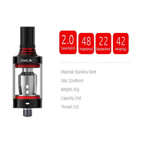 SMOK Spirals Flavor Sub-Ohm Tank Silber