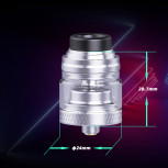 Advken Mad Hatter 2ml RTA Tank Verdampfer Silber