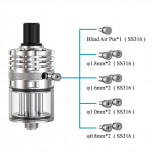 Ambition Mods Ripley MTL/RDL RDTA 3,2ml Verdampfer Gunmetal