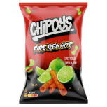 Chipoys Fire Red Hot Spicy Rolled up Tortilla Chips 113g