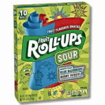 Fruit Roll-Ups Sour Blue Razzberry & Berry Punch 141g