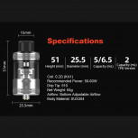 Hellvape Dead Rabbit R 5ml 25,5mm RTA Tank Verdampfer Schwarz