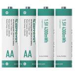 Produktbild Keeppower AA P1450I2 1.5V 4300mWh Li-Ion 2866mAh Akku 4er Pack Vorschau