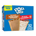 Kellogg's Pop-Tarts Variety Pack 32 Frosted Brown Sugar Cinnamon & Frosted Strawberry 1,53 Kg