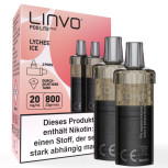 Linvo Pod Lite Plus – Lychee Ice – Prefilled Pod 2er Pack 2ml 20mg