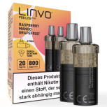 Linvo Pod Lite Plus – Raspberry Mango Grapefruit – Prefilled Pod 2er Pack 2ml 20mg