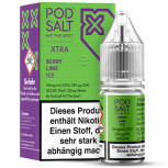 Pod Salt Xtra Berry Lime Ice NicSalt Liquid 10ml / 10mg