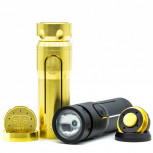 QP Design Prey Limited Edition Flashlight Mech Mod Akkuträger Gold