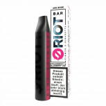 Riot Bar E-Zigarette 600 Züge 500mAh NicSalt Strawberry & Blueberry Ice 20mg