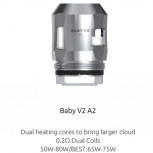 Smok TFV8 Baby v2 A Serie Coils 3er Pack Verdampferköpfe TFV8 Baby V2 A2 Silber