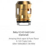 Smok TFV8 Baby v2 A Serie Coils 3er Pack Verdampferköpfe TFV8 Baby V2 A2 Silber