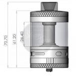 SteamCrave Aromamizer Titan 28ml RDTA Tank Silber