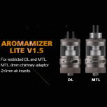 SteamCrave Aromamizer Lite V1.5 3,5ml/4,5ml 23mm RTA Verdampfer Tank Schwarz