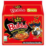 Samyang Buldak 2x Spicy Bag Snacks 5x 140g