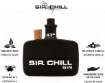 Sir Chill Gin Black Edition, belgischer Premium Dry Gin 43% - 500 ml