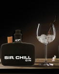 Sir Chill Gin Black Edition, belgischer Premium Dry Gin 43% - 500 ml