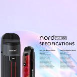 Smok Nord 50W 4,5ml 50W 1800mAh Pod System Kit Carbon/Schwarz