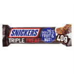 Snickers Triple Treat Fruit, Nut & Chocolate Bar 40g