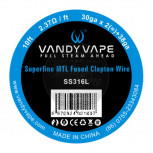 VandyVape Superfine MTL SS316L Fused Clapton Wire (2,63€/1m)