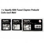 Ni80 Fused Clapton Prebuilt Coil 6 Stück by Vapefly 28GA 0,2Ohm