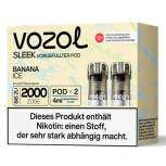 Produktbild Vozol Sleek – Banana Ice – Prefilled Pod 2er Pack Vorschau