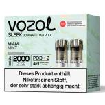 Produktbild Vozol Sleek – Miami Mint – Prefilled Pod 2er Pack Vorschau