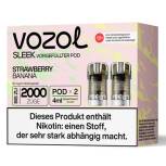 Produktbild Vozol Sleek – Strawberry Banana – Prefilled Pod 2er Pack Vorschau