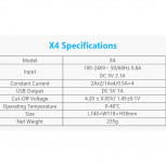 XTAR X4 4-Slot Charger Ladegerät