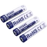 Produktbild XTAR AAA 1.5V 1200mWh Li-Ion Akku 700mAh 4er Pack Vorschau